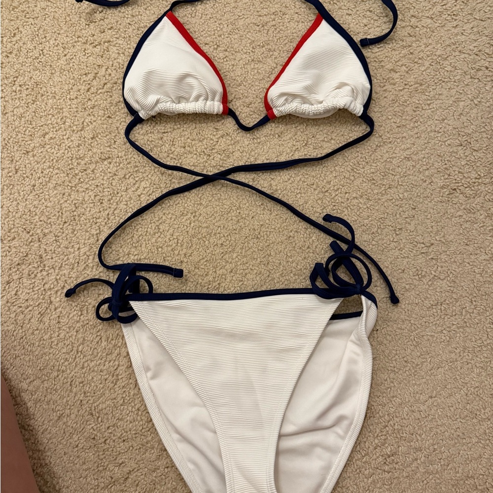 Target White and Red Bikini